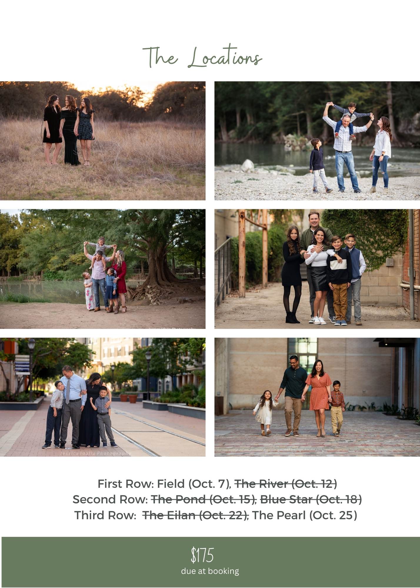 fall family session locations