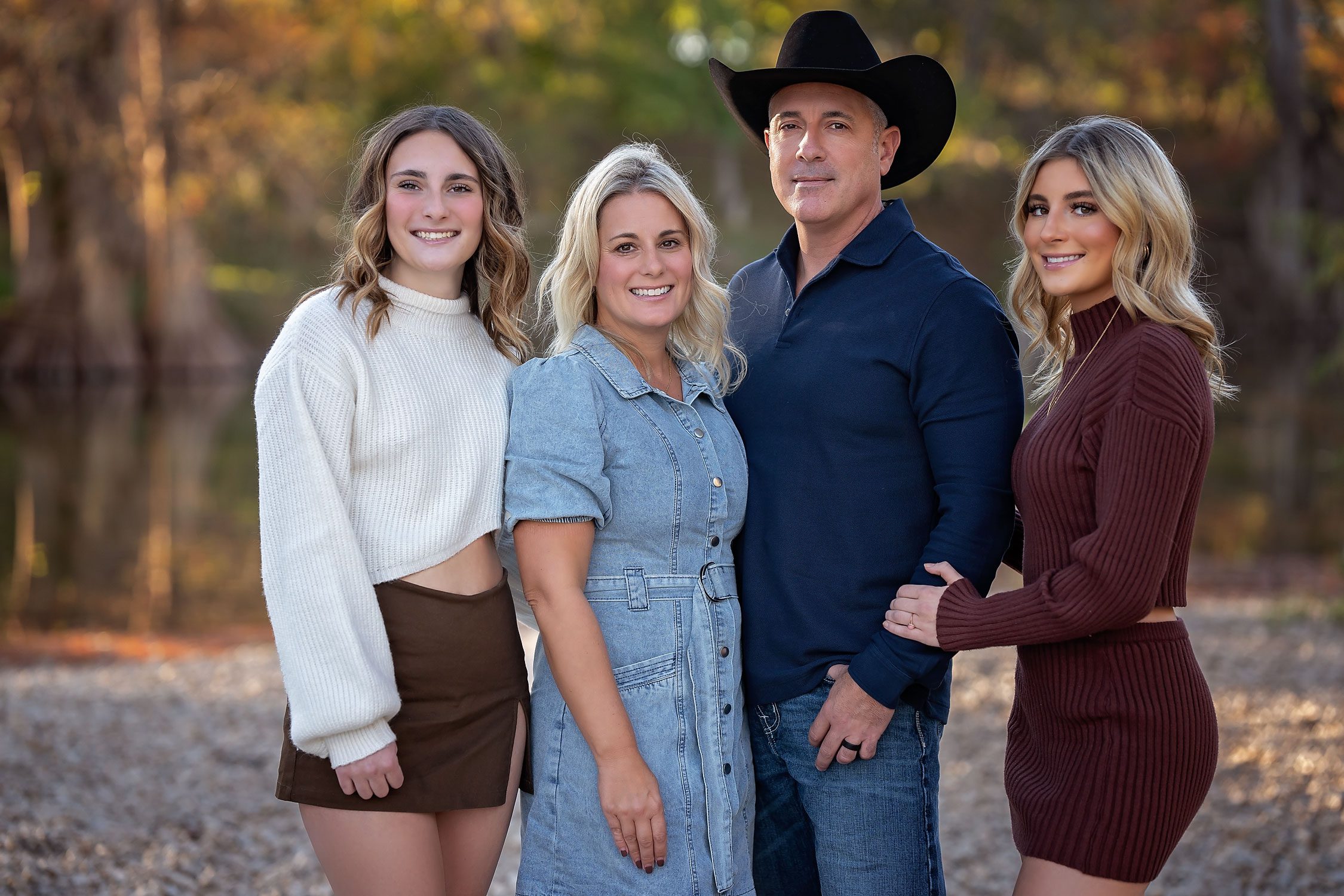 new braunfels fall portrait by water