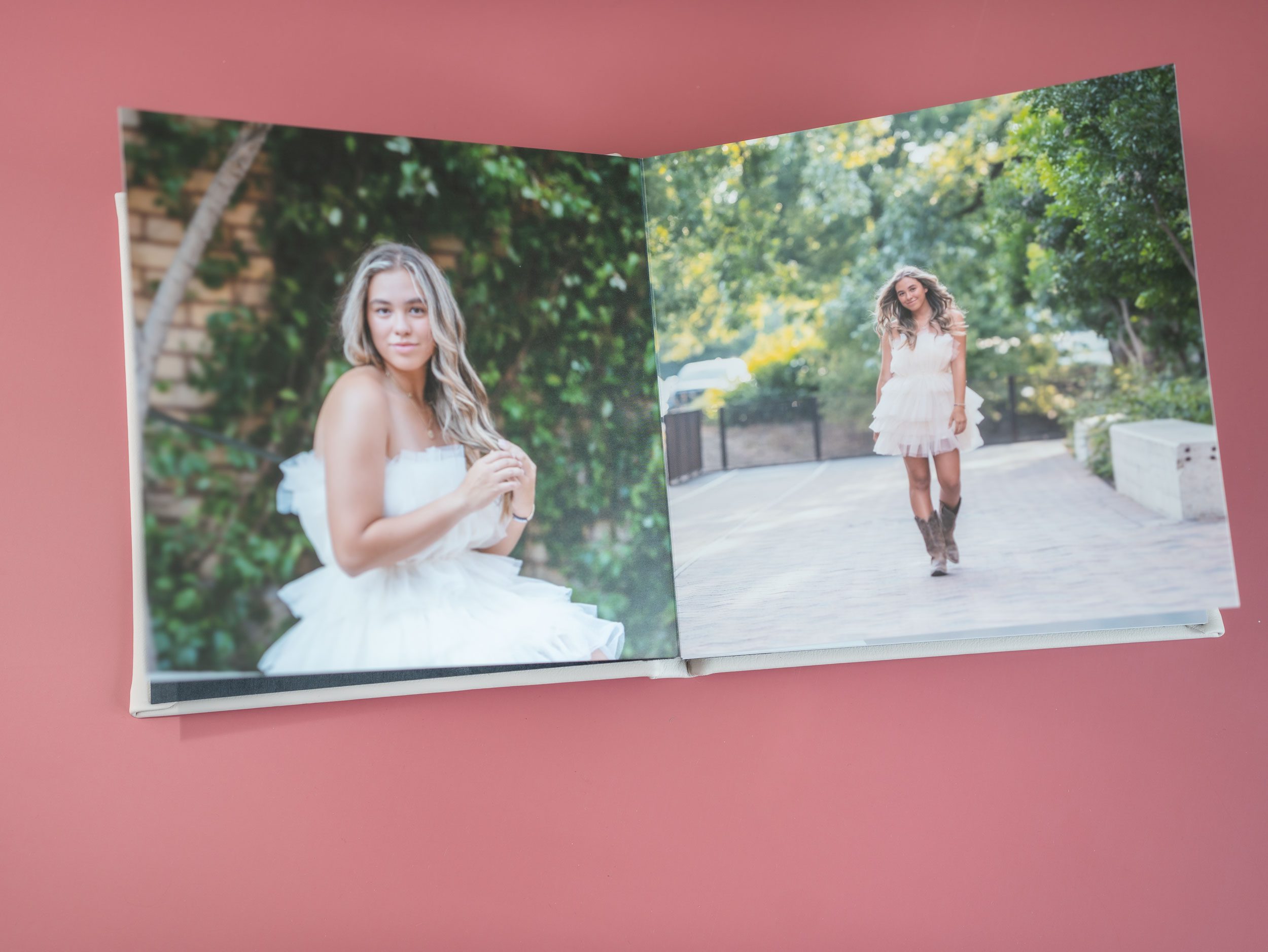custom leather album
