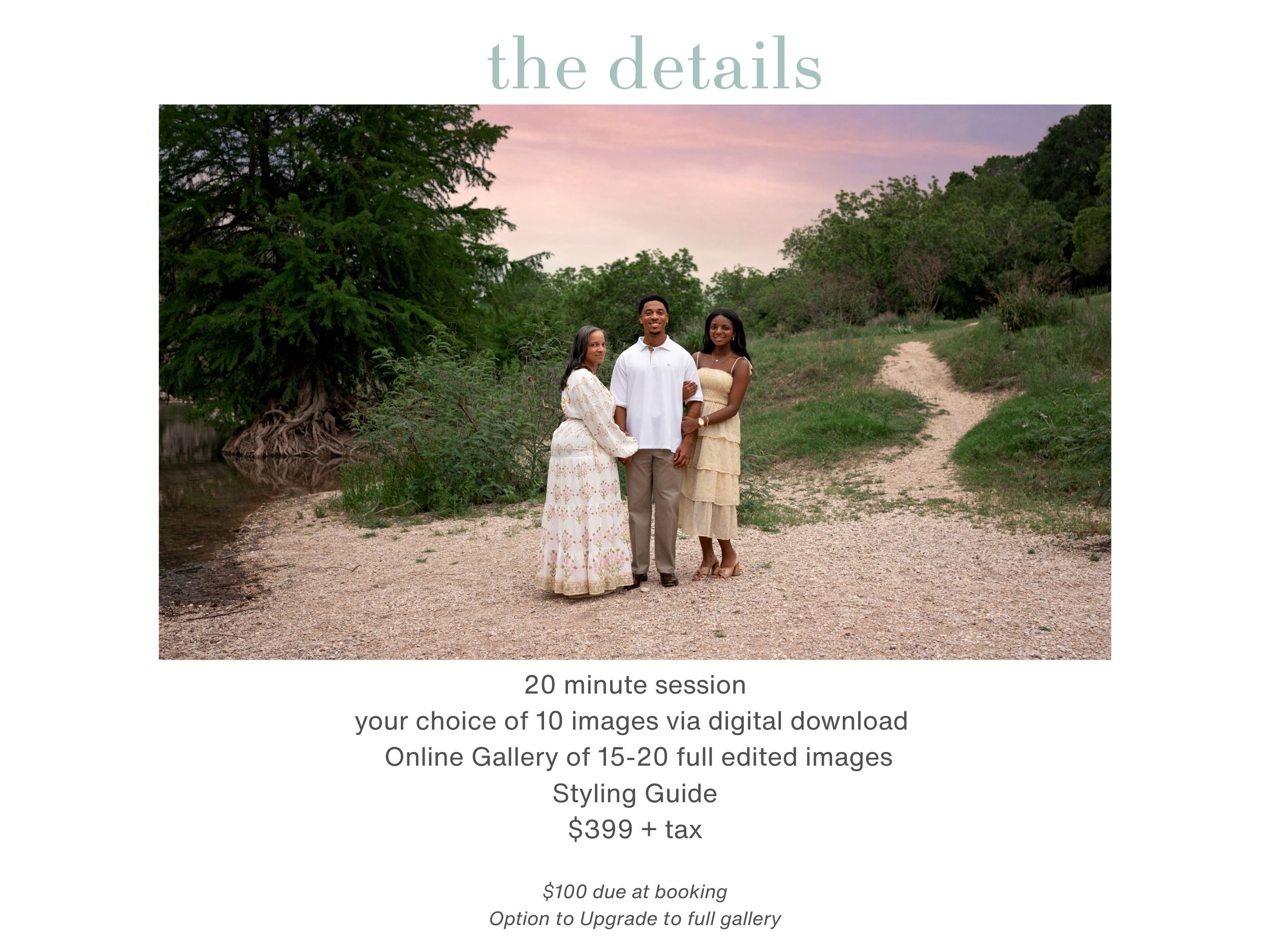 fall family mini promo